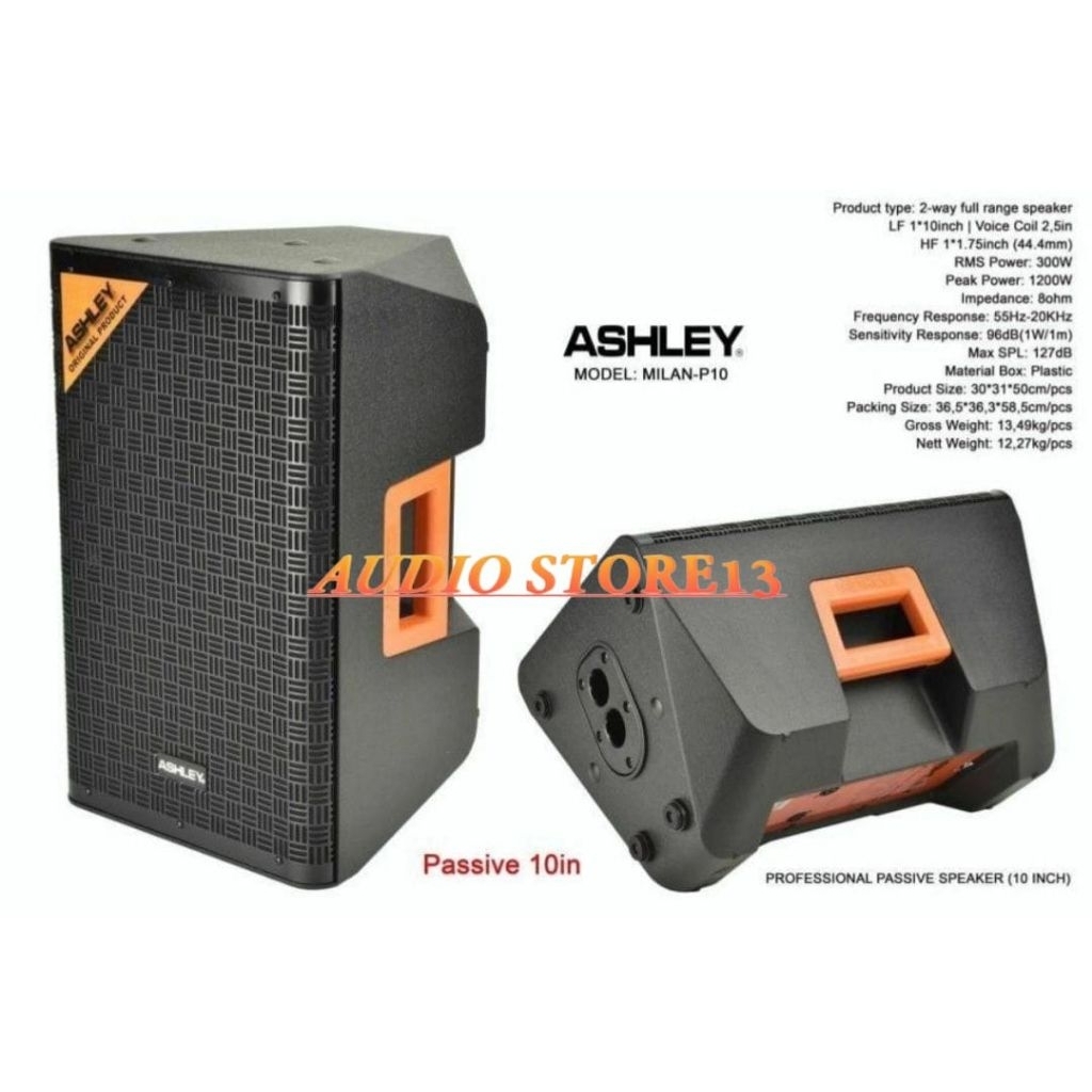 Speaker Pasif Ashley Milan P10 ( 10Inch) Ashley Original