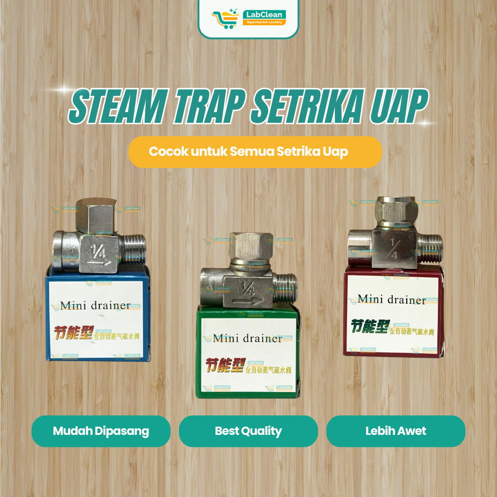 Steam Trap Setrika Uap | Perangkap Uap & Air Kondensasi | Sparepart Setrika Uap Laundry