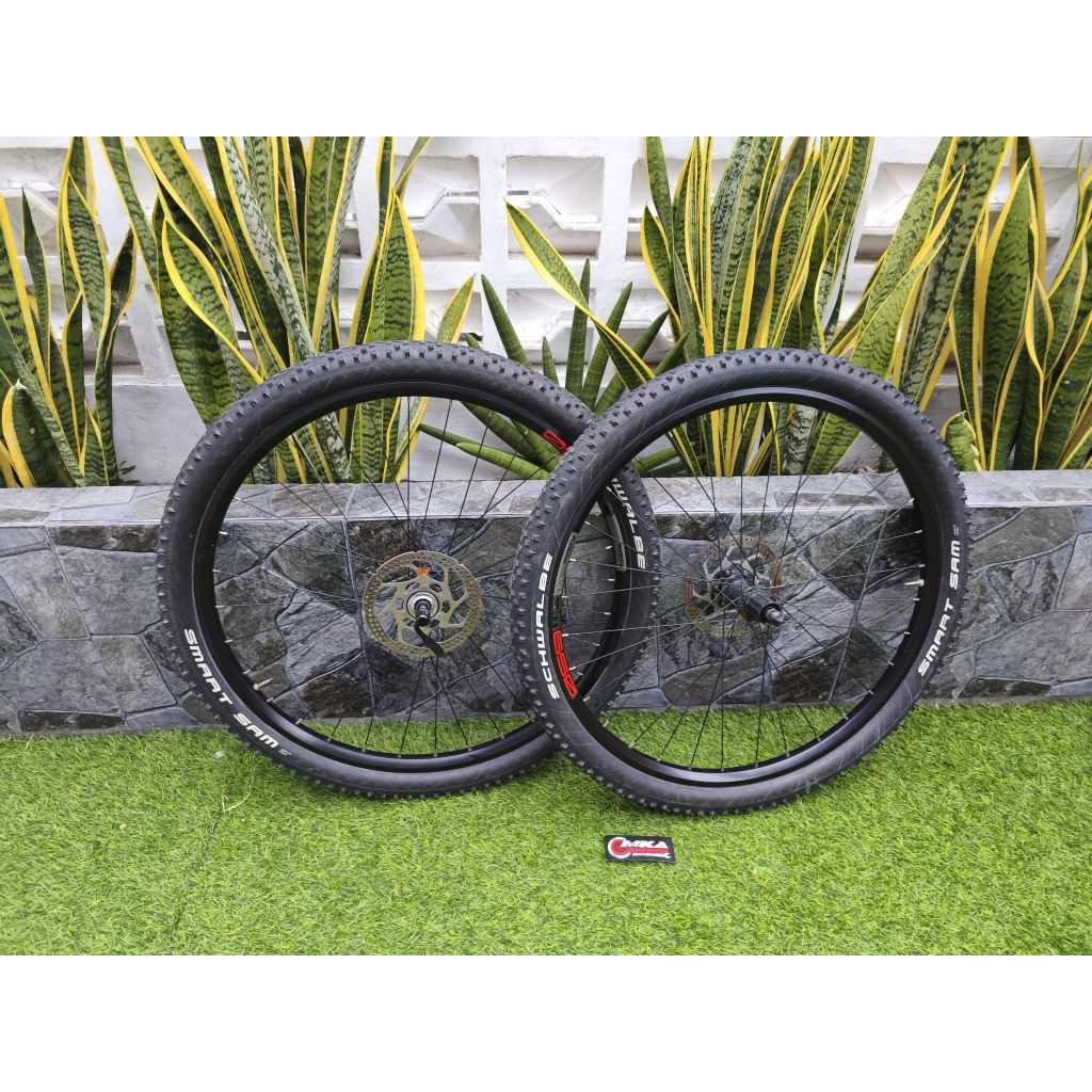Wheelset Xtrada 27.5 QR Ban Schwalbe Smart Sam Fullset