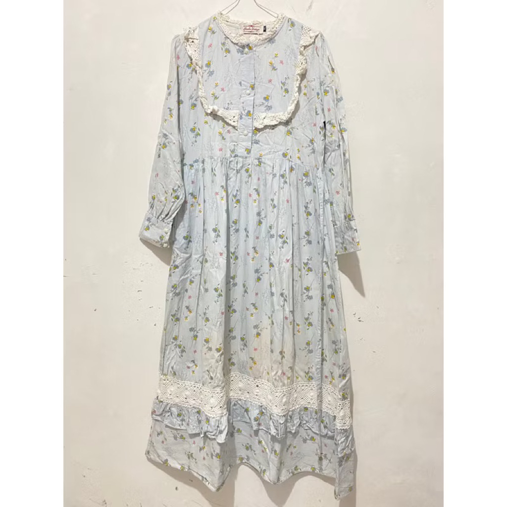 Preloved Diana Dress by Himeka Vintage Soft Blue Original