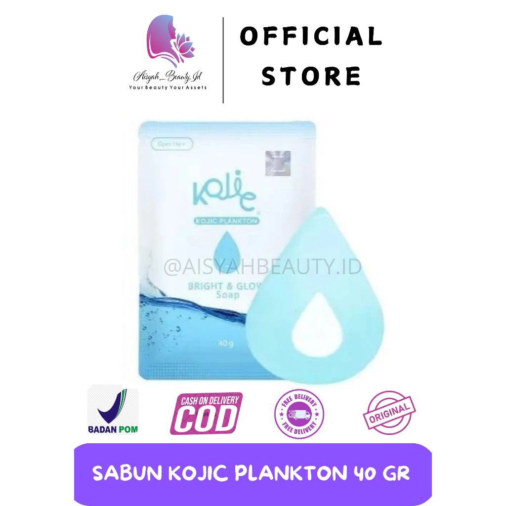 KOJIC PLANKTON 40GR | SABUN KOJIC PLANKTON KECIL| KOJIC PLANKTONSOAP | SABUN KOJIC VIRAL