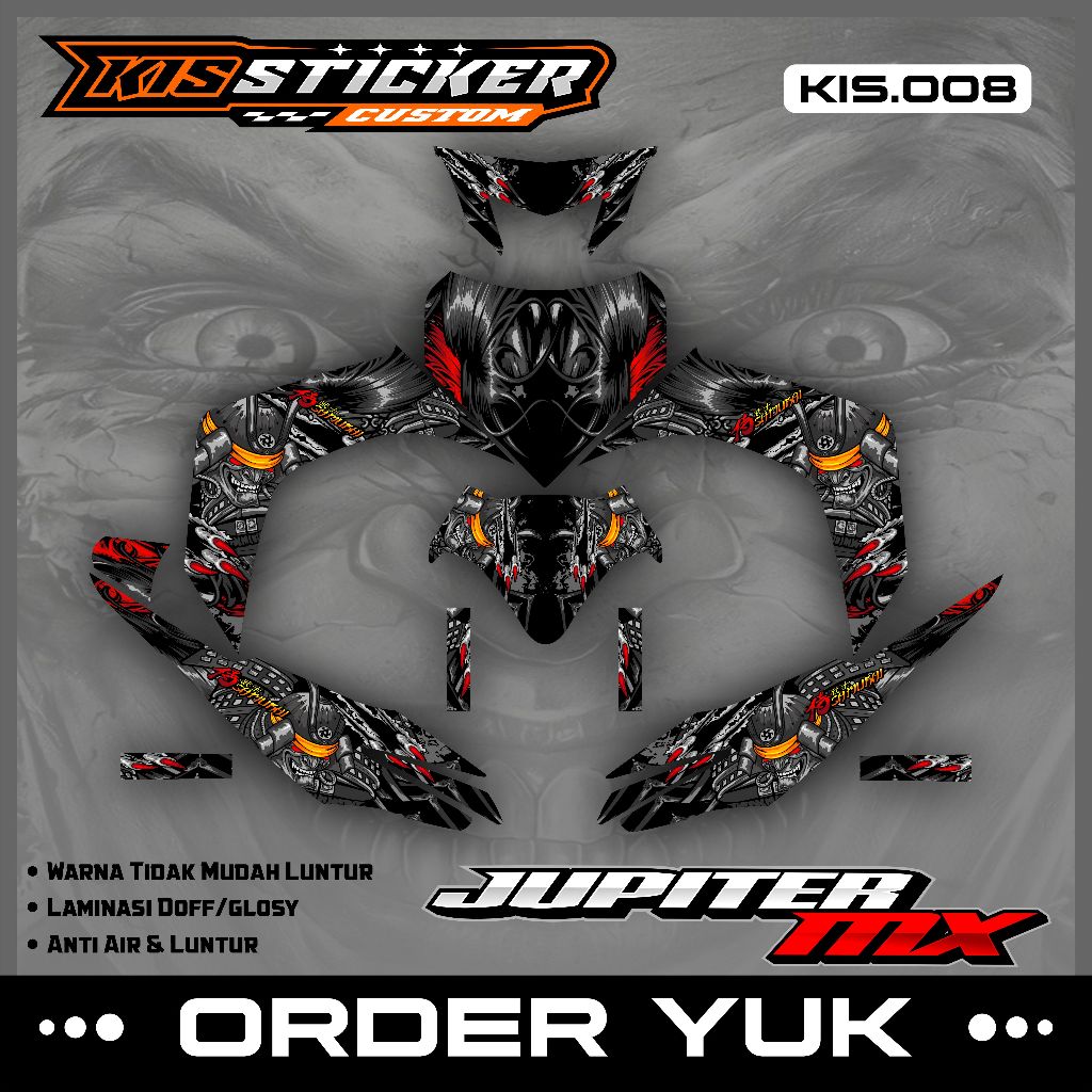 Decal Stiker Jupiter MX 135 Lama Full Body - Sticker Decal Dekal Variasi Jupiter MX 135 Lama Full Bo