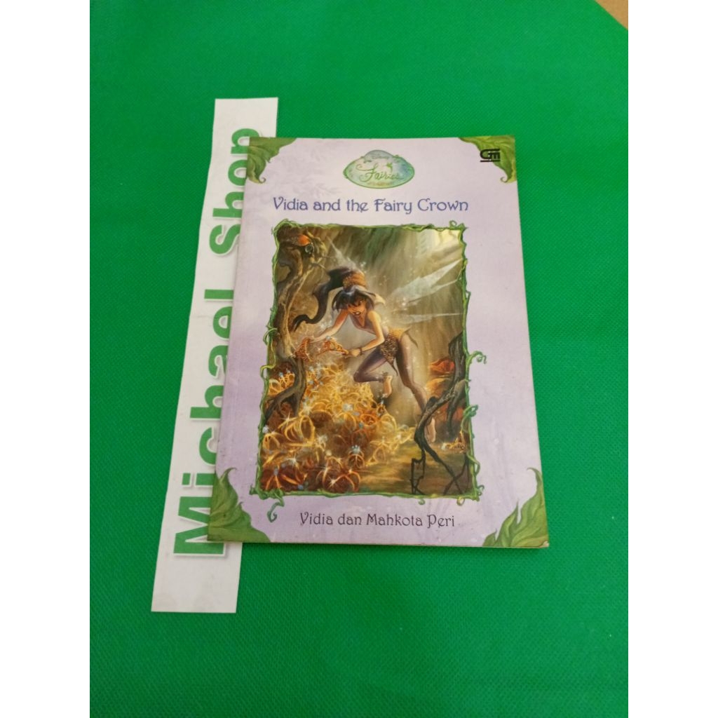 Buku Disney Fairies Vidia and the fairy crown dan mahkota peri ( Novel Anak anak BerGambar )