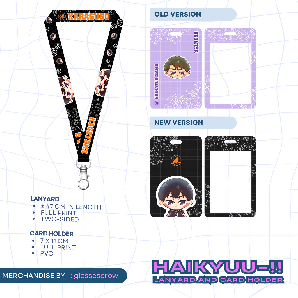 Lanyard Card Holder Anime Haikyuu