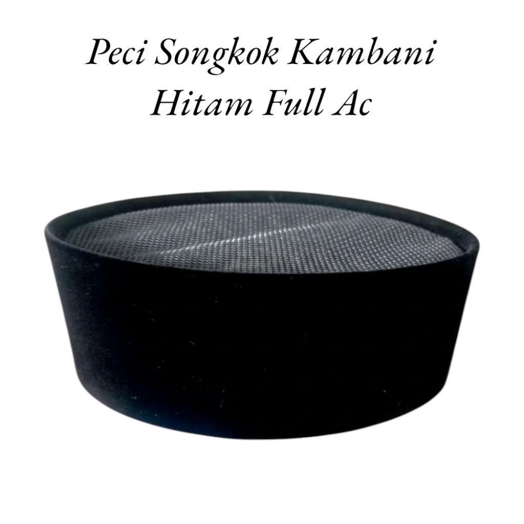 Peci Songkok Hitam Full Ac Jaring / Kopiah Hitam Songkok Jaring Ac / Peci Kambani Bahan Wafer
