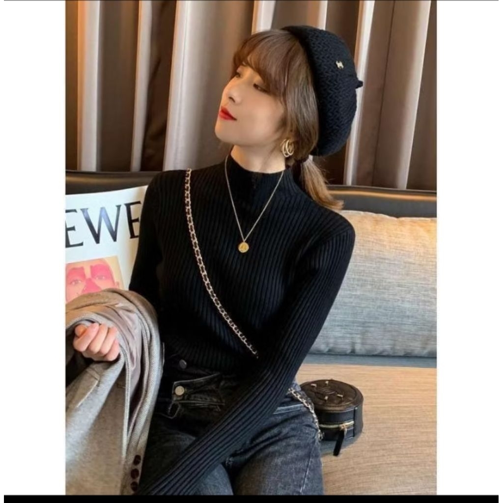 INER RAJUT BAJU DALEMAN TURTLENEK KNIT