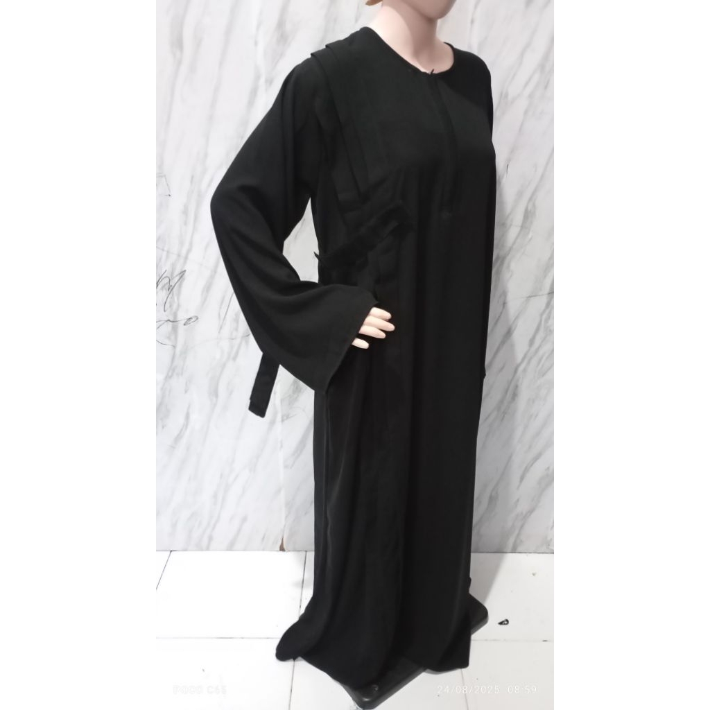 abaya  jetblack gamis jetblack