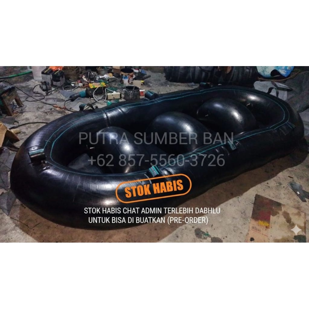 Perahu Karet Ban Loader Fuso Tebal  Penumpang 4 Orang Dewasa P250Cm L115Cm
