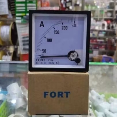 FORT Analog AC Panel Meter/Amper Meter VIA CT 100/200A body 96x96