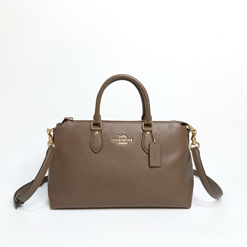 COACH CR156 GEORGIA SATCHEL DARK STONE