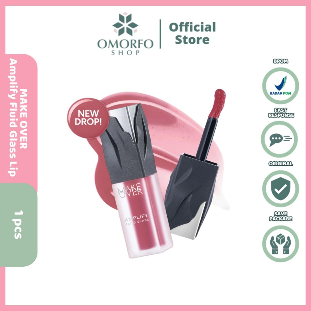[Omorfo] MAKE OVER Amplify Fluid Glass Lip Gloss | MAKE OVER Double Amplify Bundle - Ombre Glassy Li