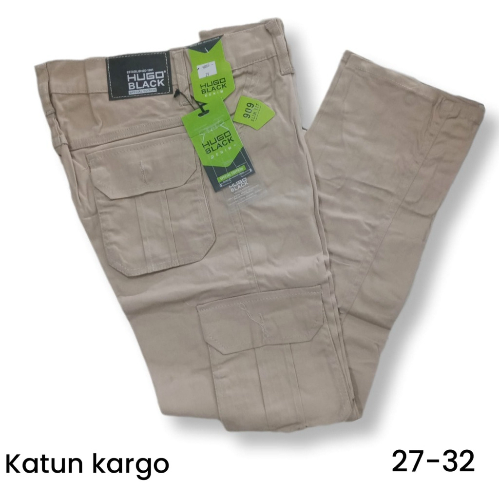 Celana cinos kargo panjang pria / celana katun kargo / celana cowok