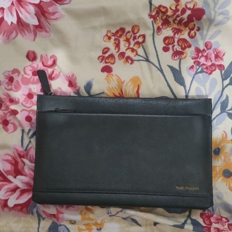 Clutch Hush Puppies Original / Hush Puppies Tas Pria Reno Khaki