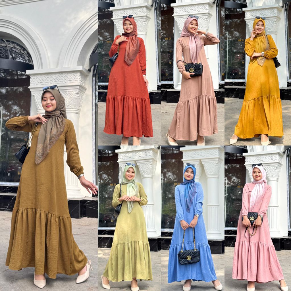 [SPECIAL 12.12] Ella Dress Journey Gamis Cantik Lebaran Remaja Dewasa Wanita