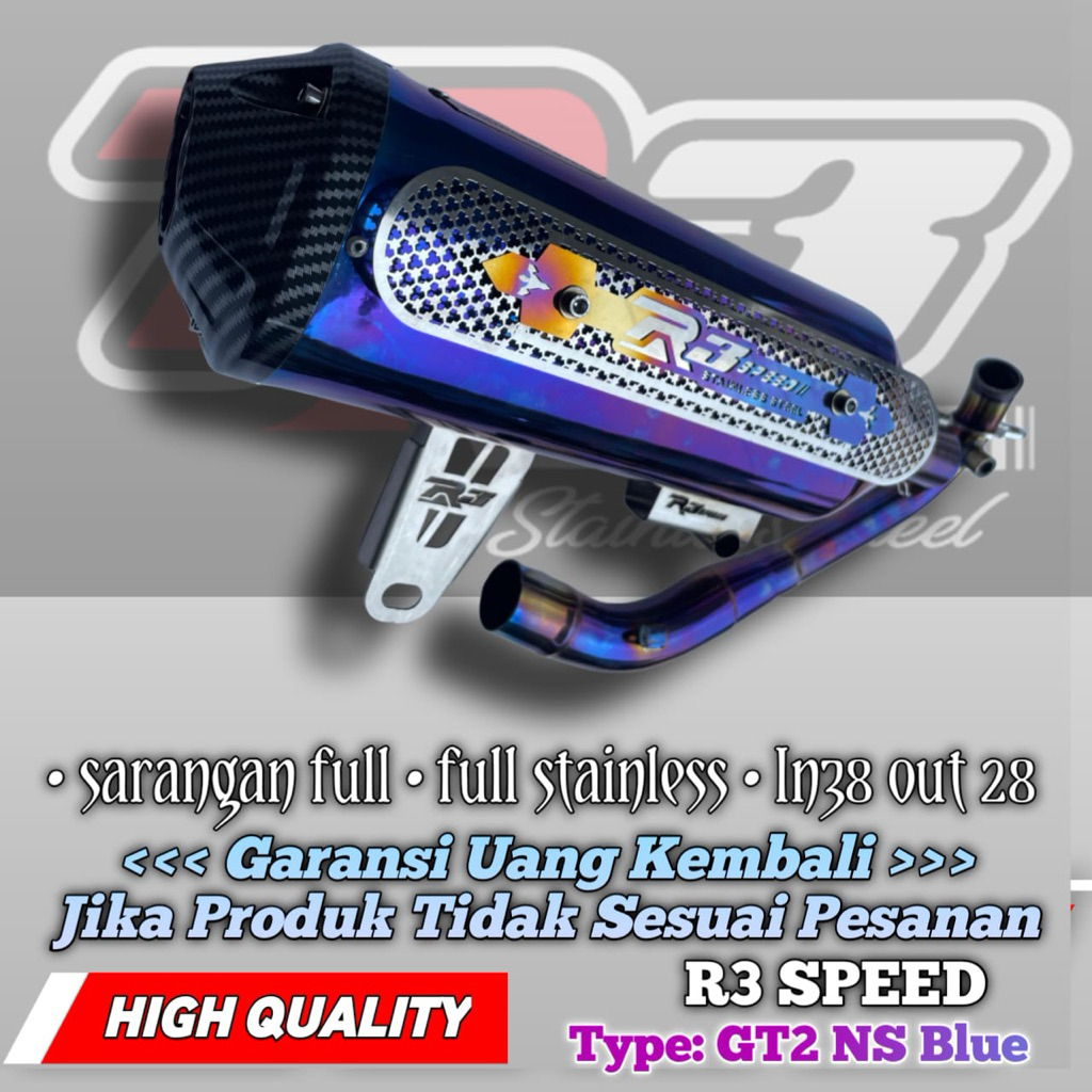 knalpot Honda stylo 160 R3 speed GT3 NS1 fulset