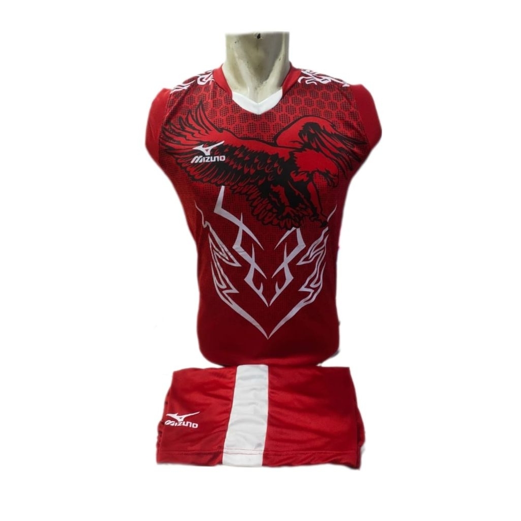 Jersey baju olahraga setelan singlet voliy baju  bulutangkis baju badminton dewasa