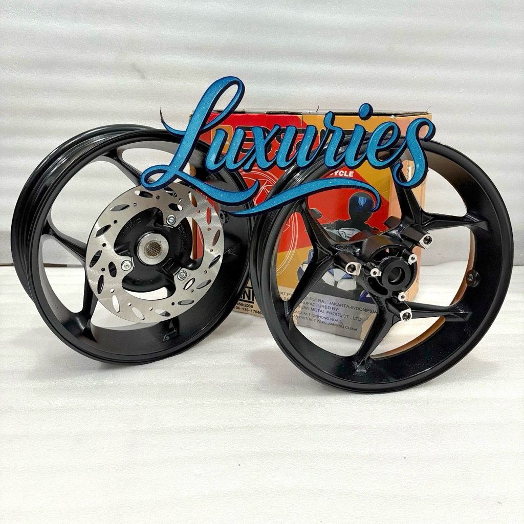 VELG AXIO AEROX 155 NVX DOUBLE FUNGSI DISC & TROMOL Vleg Aerox Double Cakram