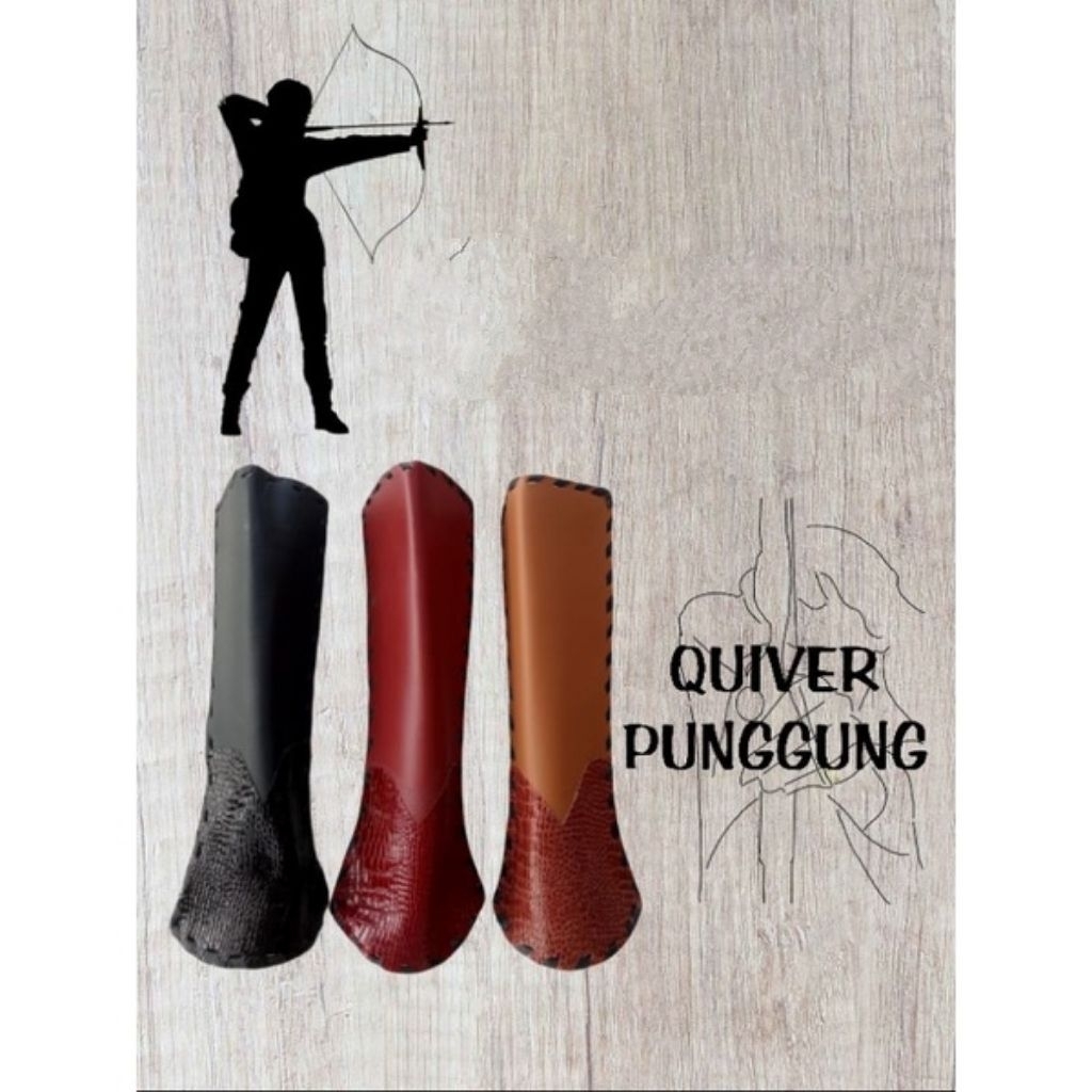Quiver Punggung Arrow | Quiver Horsebow Olahraga Panahan