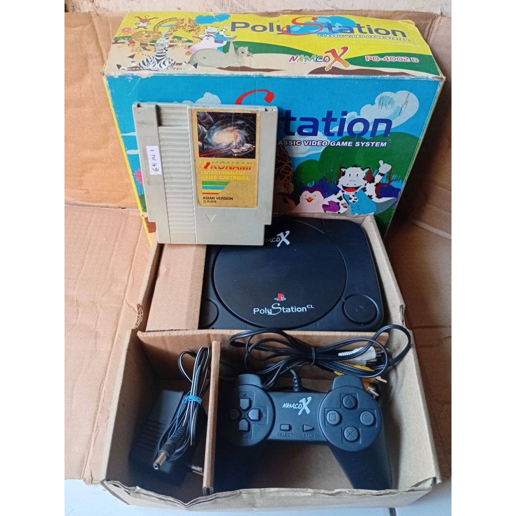 Konsol Retro Polystation Namco X + Kaset Konami – Bekas Normal