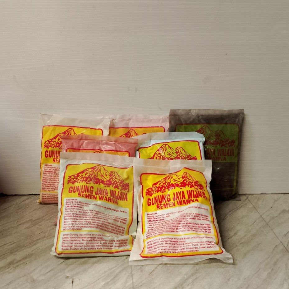 Semen Nat Natt Keramik Warna Biru Hijau Hitam Putih Kuning Maroon Pink Bungkusan