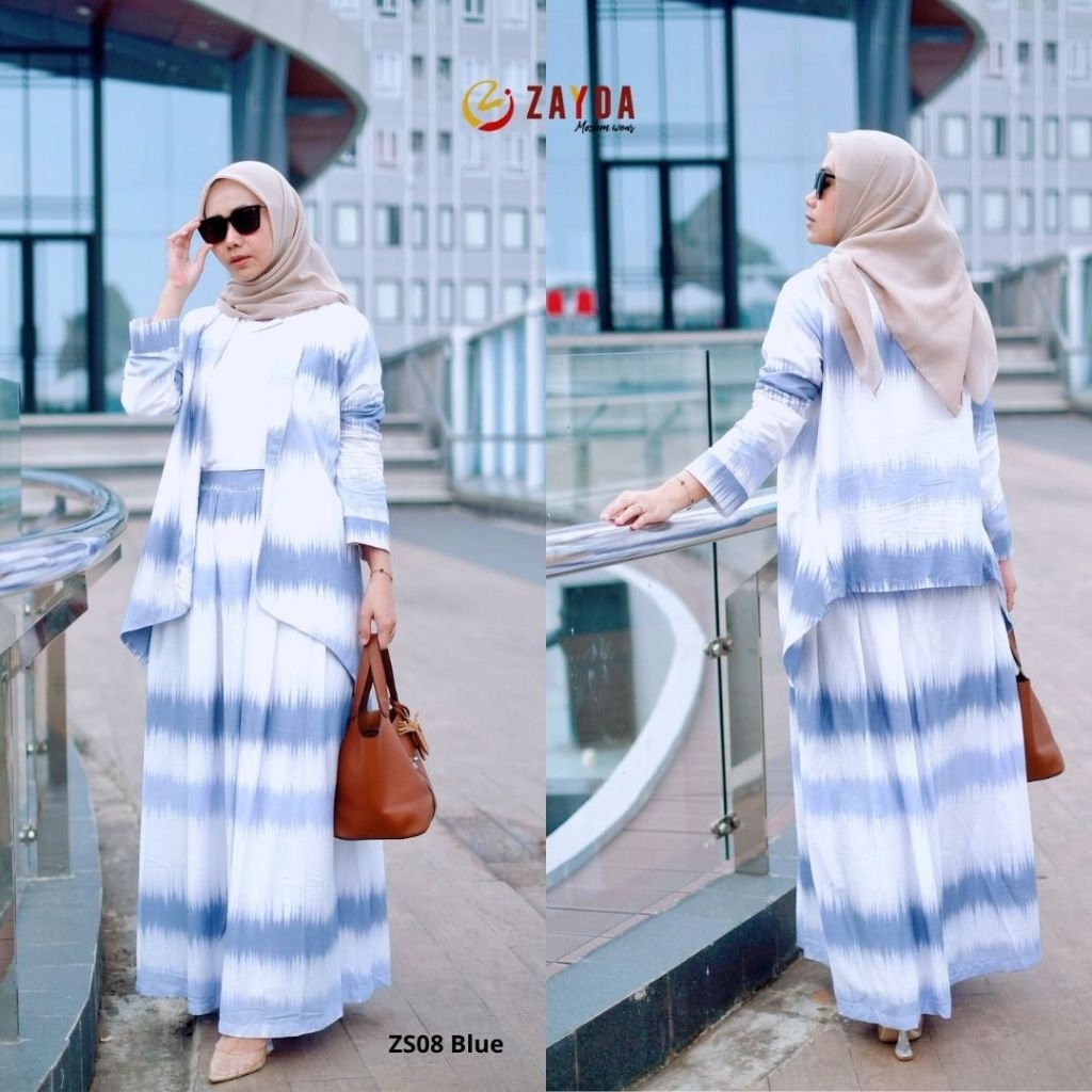 Gamis Dewasa Muslimah New Arrival Zayda Oneset Rok ZS08