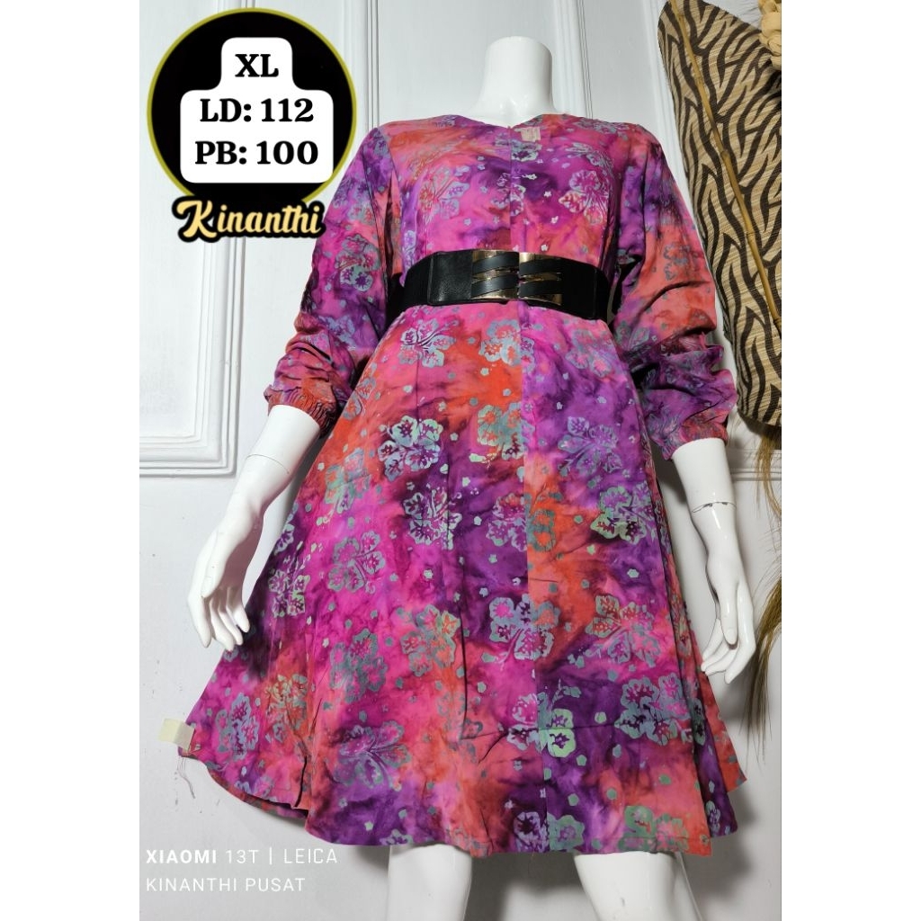 Tunik XL bahan Santung by kinanthi.