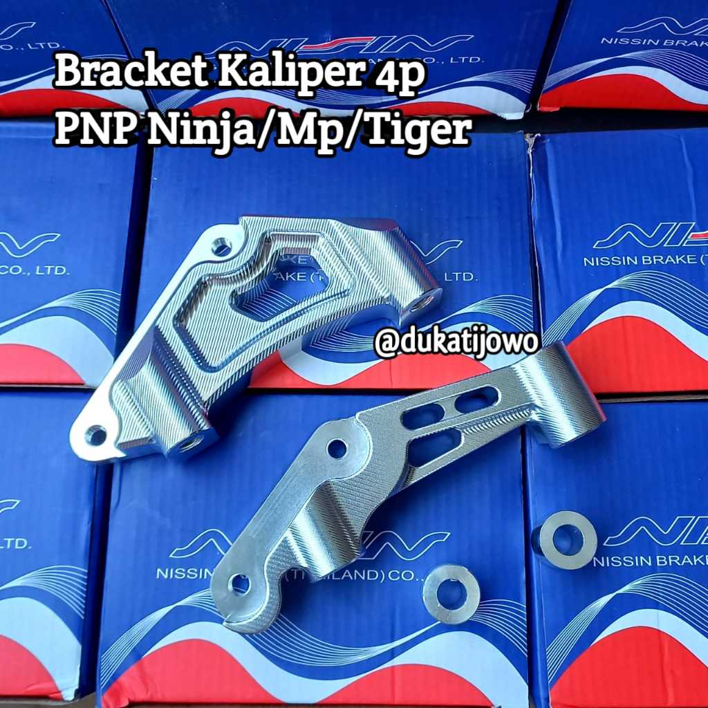 Braket Bracket Kaliper Brembo GP4 4 Piston Import Pnp Ninja Megapro Tiger