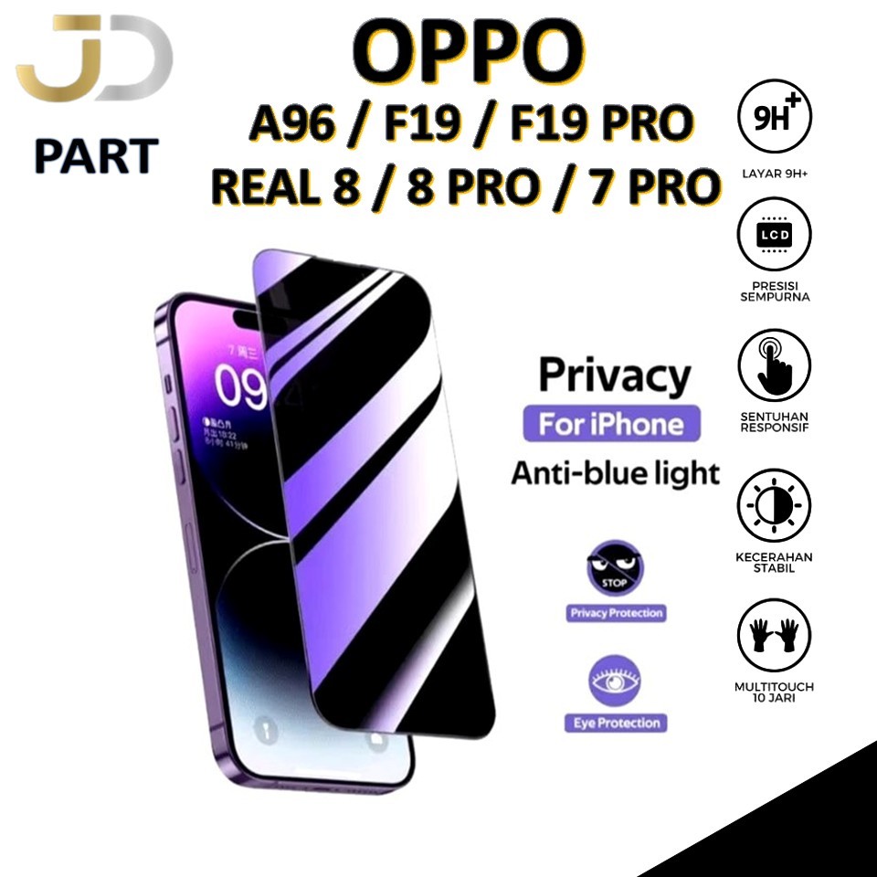 [GARANSI GANTI BARU] TEMPERED GLAS OPPO A74 / A95 / A96 / F19 / F19 PRO / REALME 8 / 8 PRO / 7 PRO O