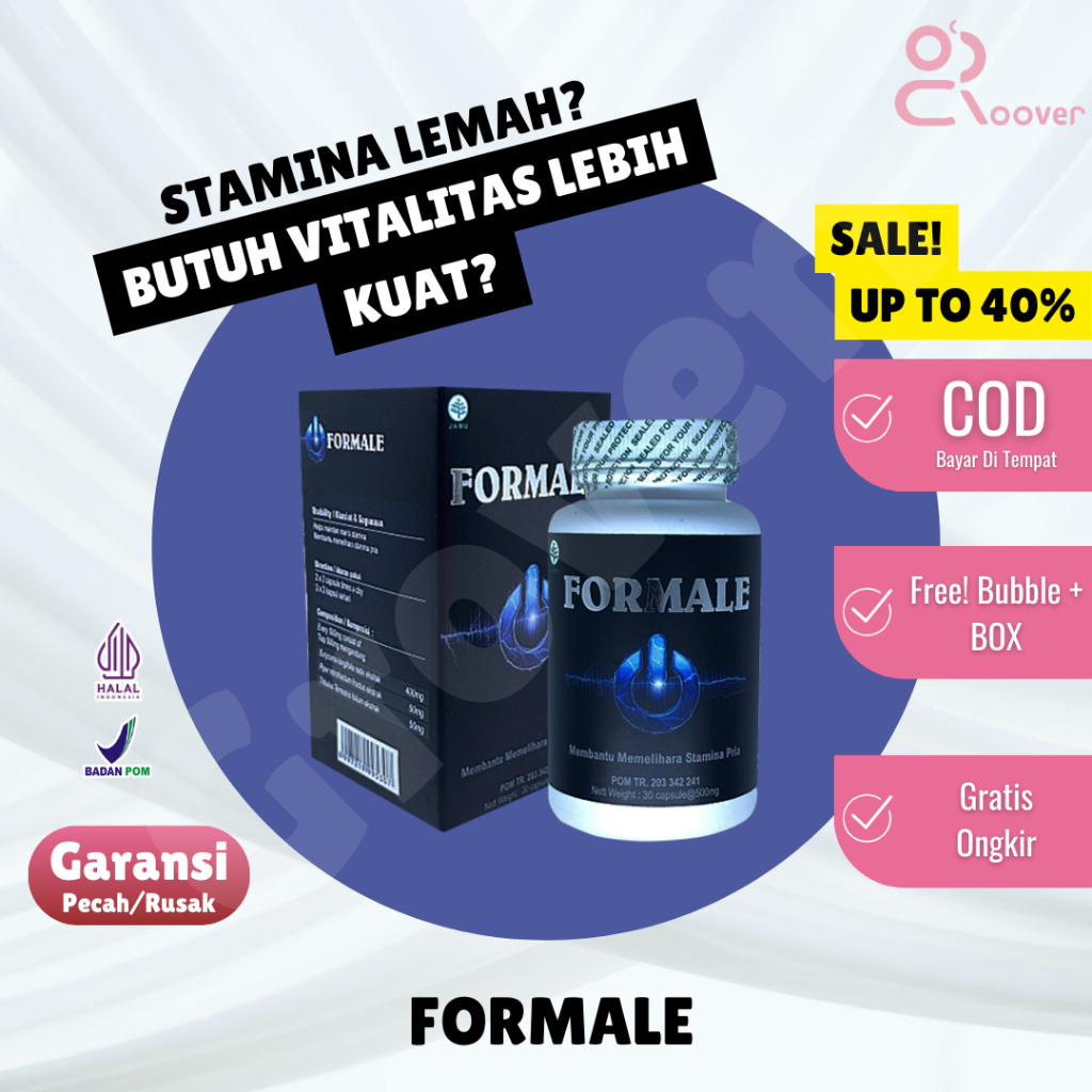 Obat Suplemen Kuat Herbal Penambah Stamina Pria Tahan Lama Formale BPOM