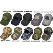 Topi Tactical Loreng Dewasa Ripstop Velcro TOPI TACTICAL TOPI COMANDO TACTICAL TOPI VELCRO COMANDO