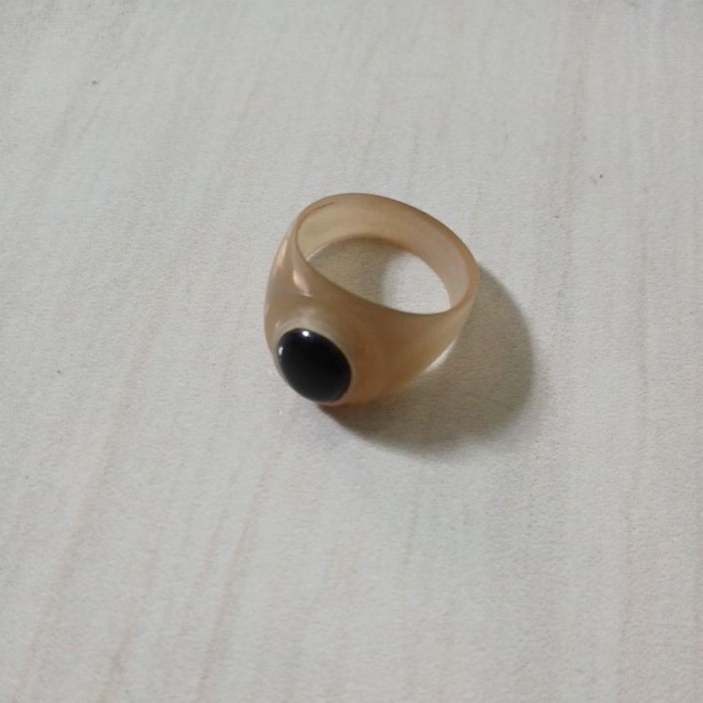 Batu akik kalimaya banten original ring tanduk no 8