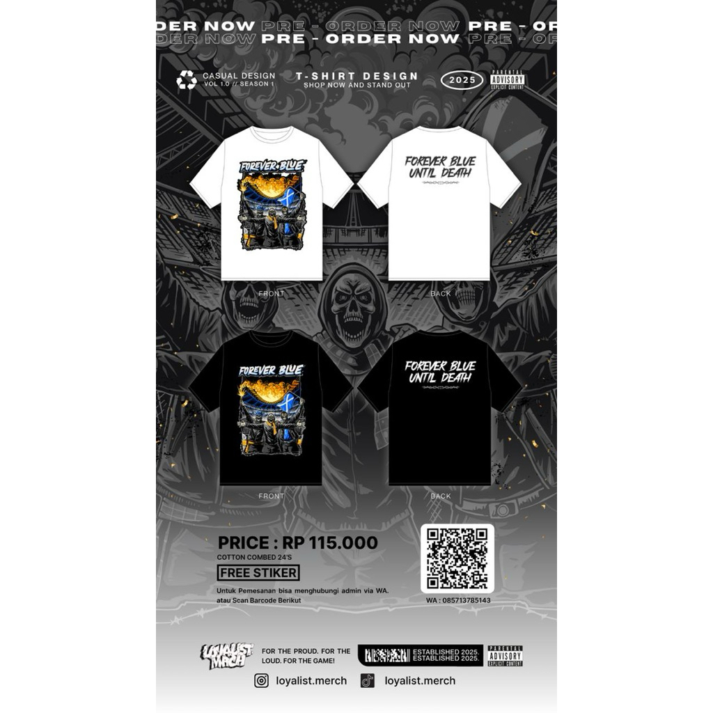 Tshirt Forever Blue-loyalist merch V.1