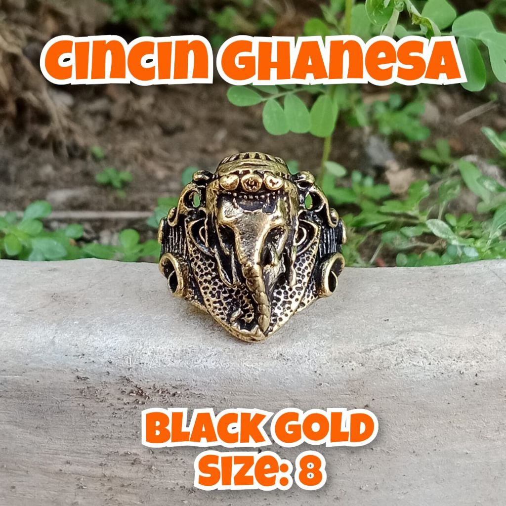 cincin vintage dewa Ganesha cincin kuno Majapahit cincin karakter.02