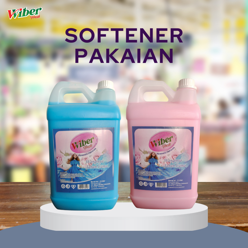 WIBER Softener Pelembut dan Pewangi Pakaian kemasan 5 Liter