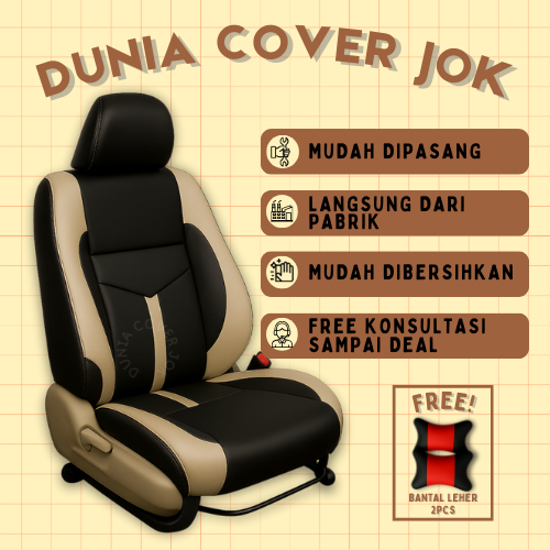Sarung Jok Mobil Calya Sigra Avanza Mobilio Innova Livina 3 Baris Bahan MBTECH Original
