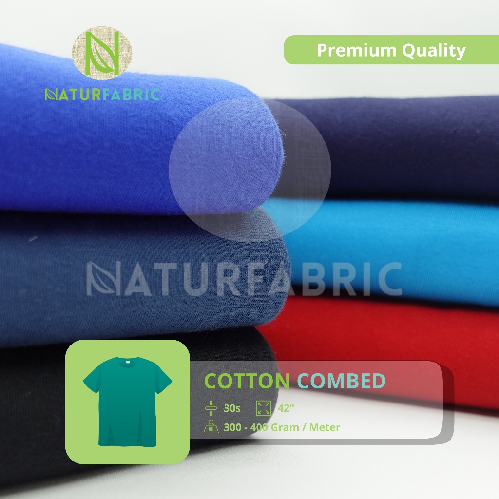 Kain Cotton Combed 30s Naturfabric - Katalog 5