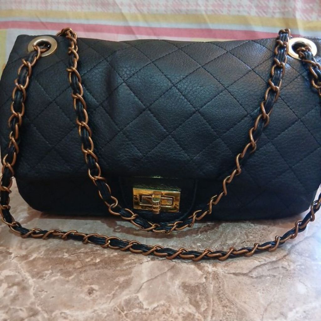 tas sling rantai kulit asli murah prelove