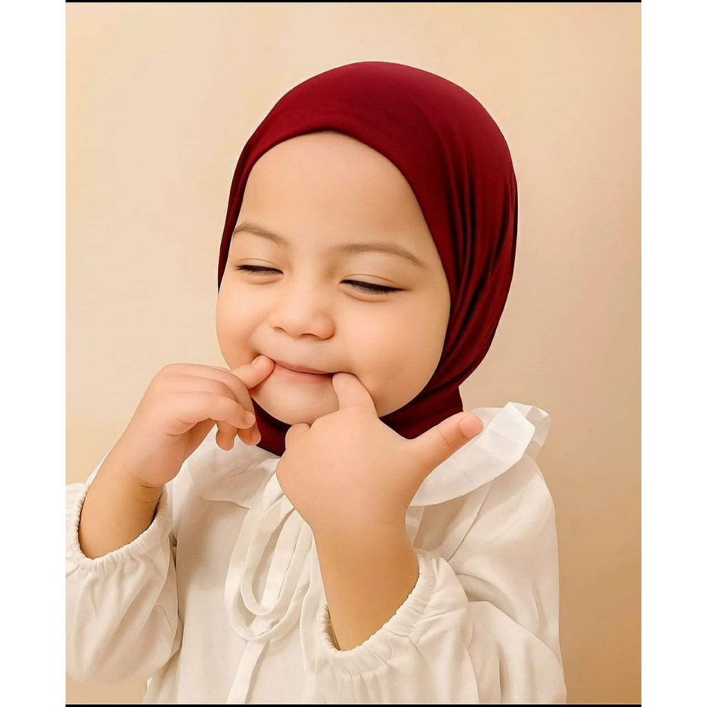 segitiga instan bayi Jilbab Anak Perempuan Kerudung Segitiga Instan