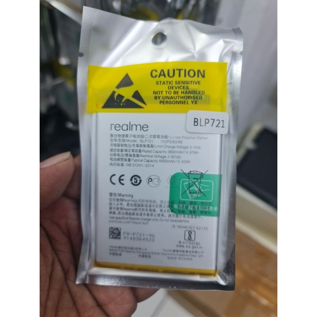 Batre Baterai Baterai Ori BLP721 Realme C2