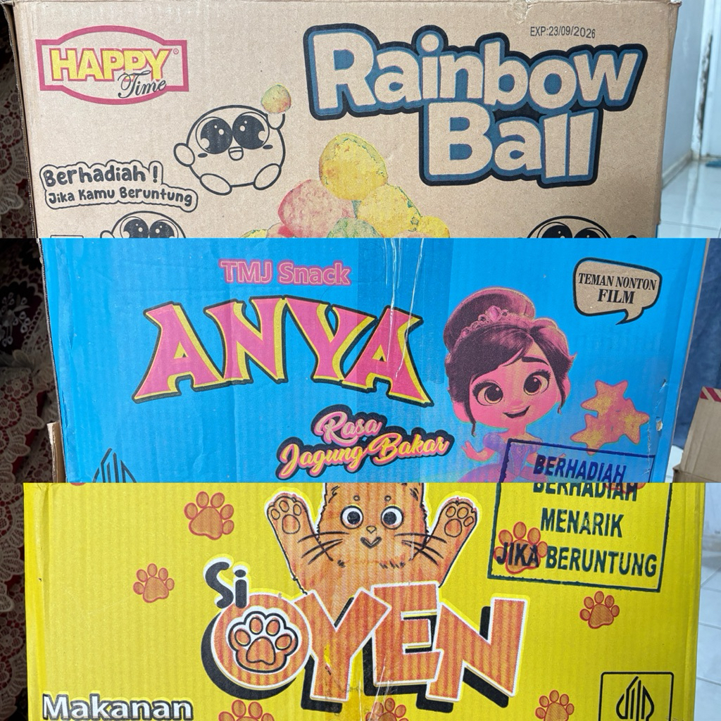 Ciki (berhadiah Jika beruntung jika tidak zonx) Rainbow Ball, Anya, Oyen Renceng