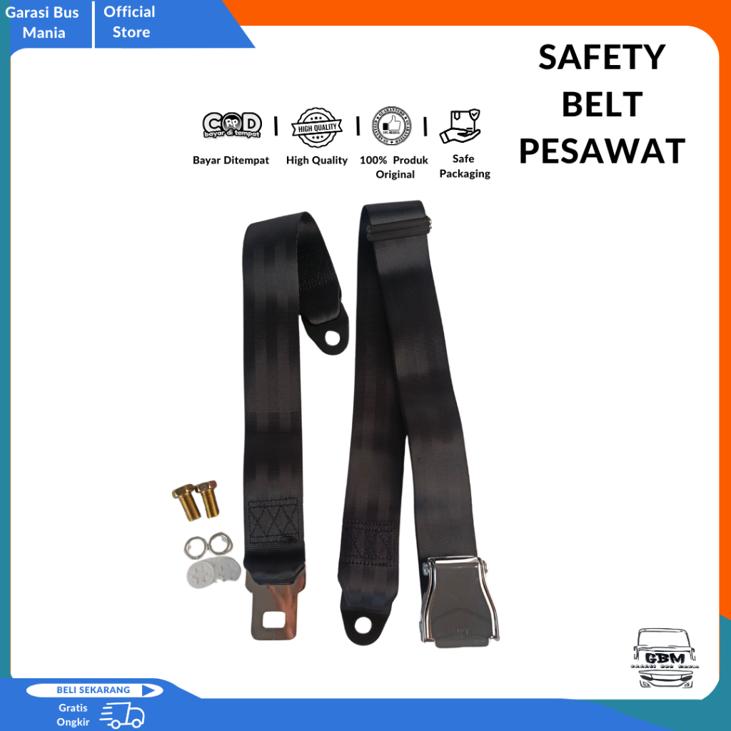 SAFETY BELT PESAWAT/SABUK PENGAMAN MODEL PESAWAT