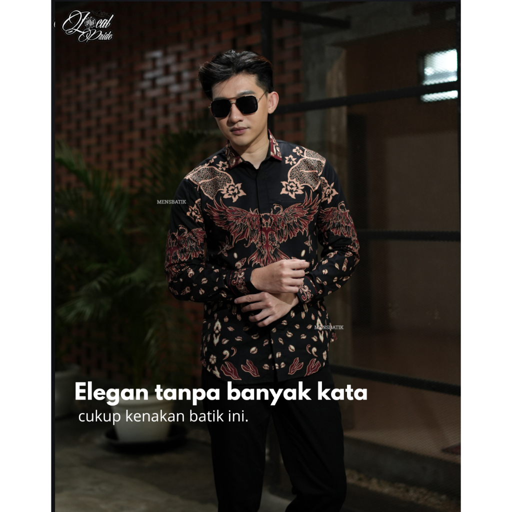 MENSBATIK - Elang Praja - Batik Slimfit - batik pria - kemeja batik - batik pria lengan panjang - ba
