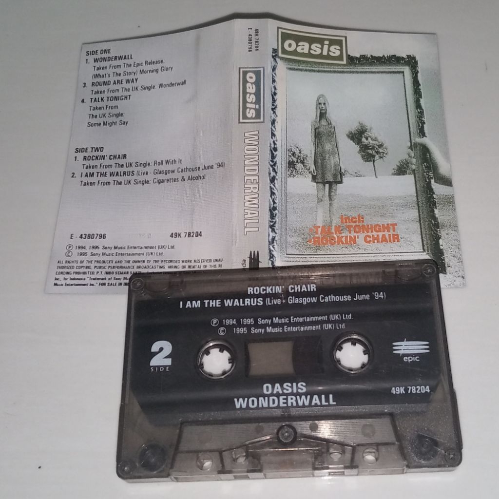 Kaset Oasis - Wonderwall (COVER REPRO ISI ORI)