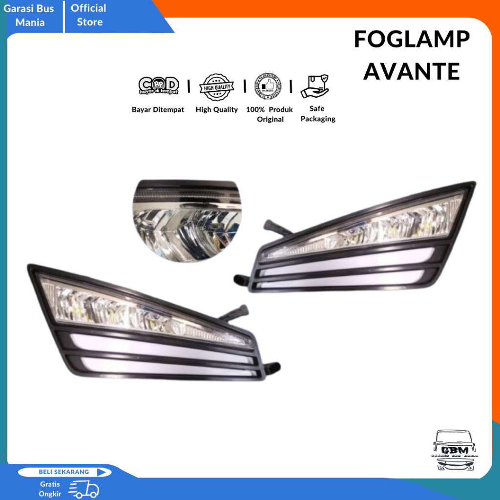 Foglamp Bus Avante/Lampu Kabut Variasi Truck 24v/Foglamp New Avante