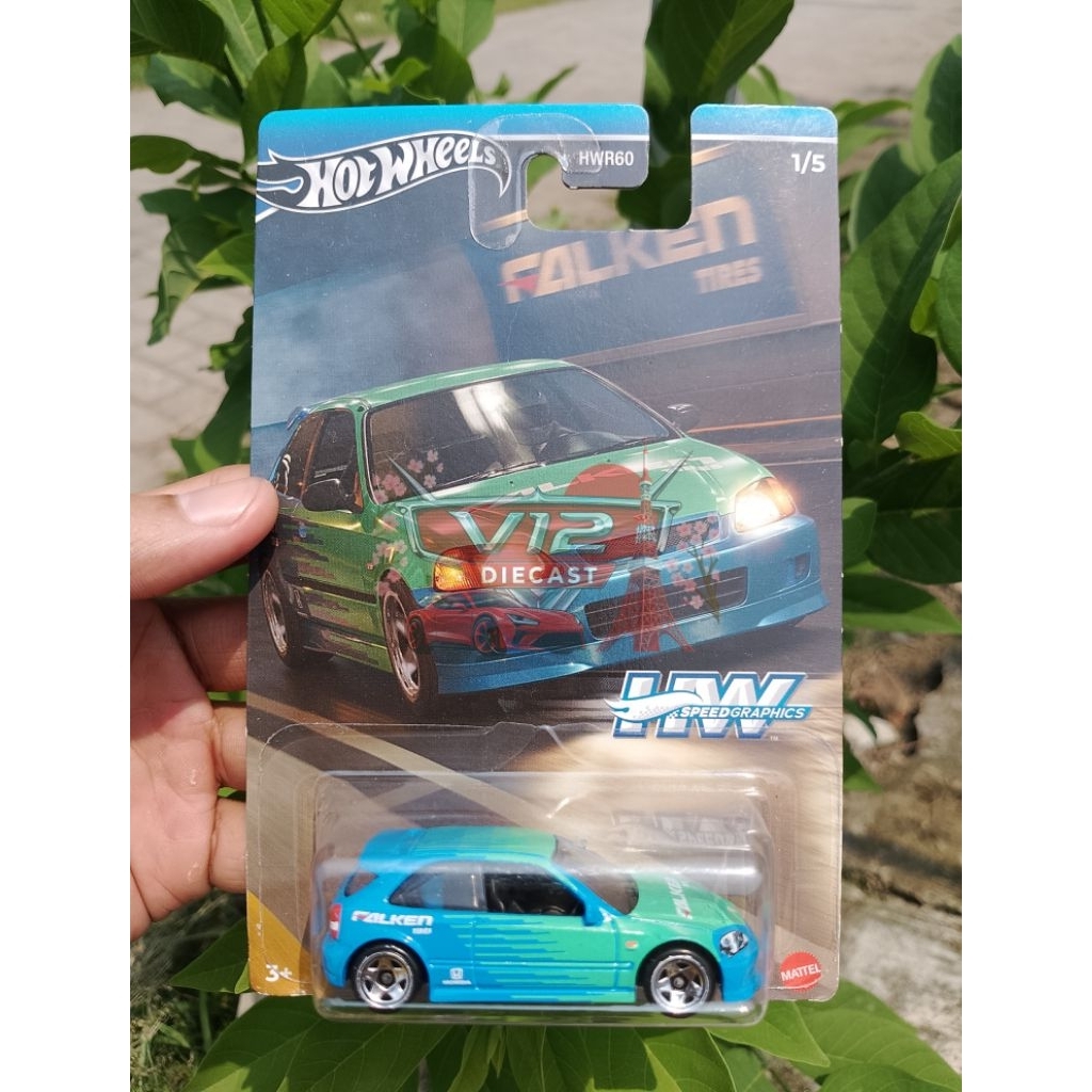 Hotwheels '99 honda civic type R [EK9]