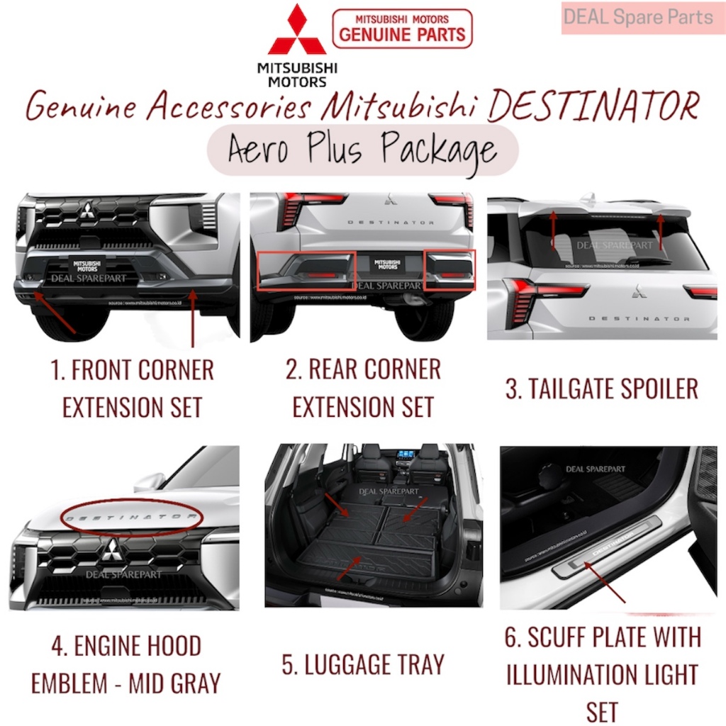 Aero Plus Package Paket Aksesoris DESTINATOR Accessories Original Mitsubishi SPA11003
