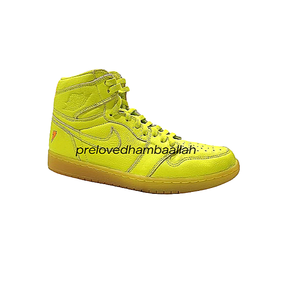 Preloved~Nike Air Jordan 1 Retro High Gatorade Cyber Yellow AJ5997-345 size 44(28cm)