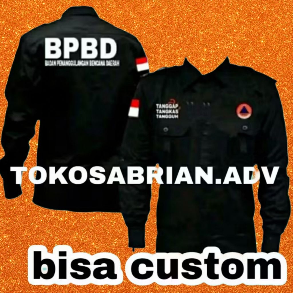 Kemeja BPBD Baju BPBD Bordir seragam BPBD seragam Badan Penanggulangan Bencana Daerah