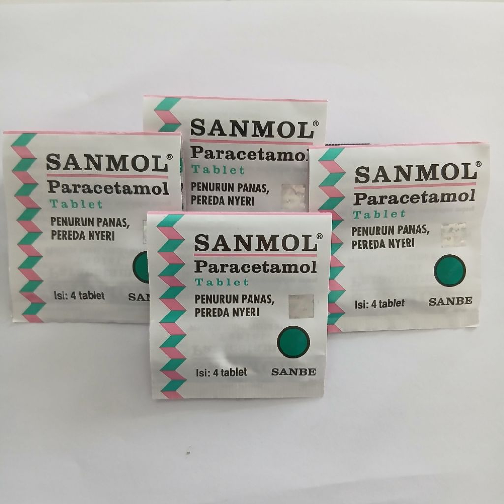 SANMOL PARACETAMOL TABLET PENURUN PANAS, PEREDA NYERI
