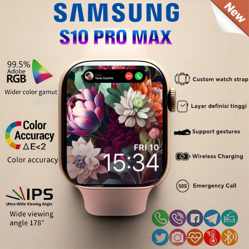 Smartwatch Pria Wanita S10 PRO Max Anti Air Serba Guna Dynamic Island Smart Watch